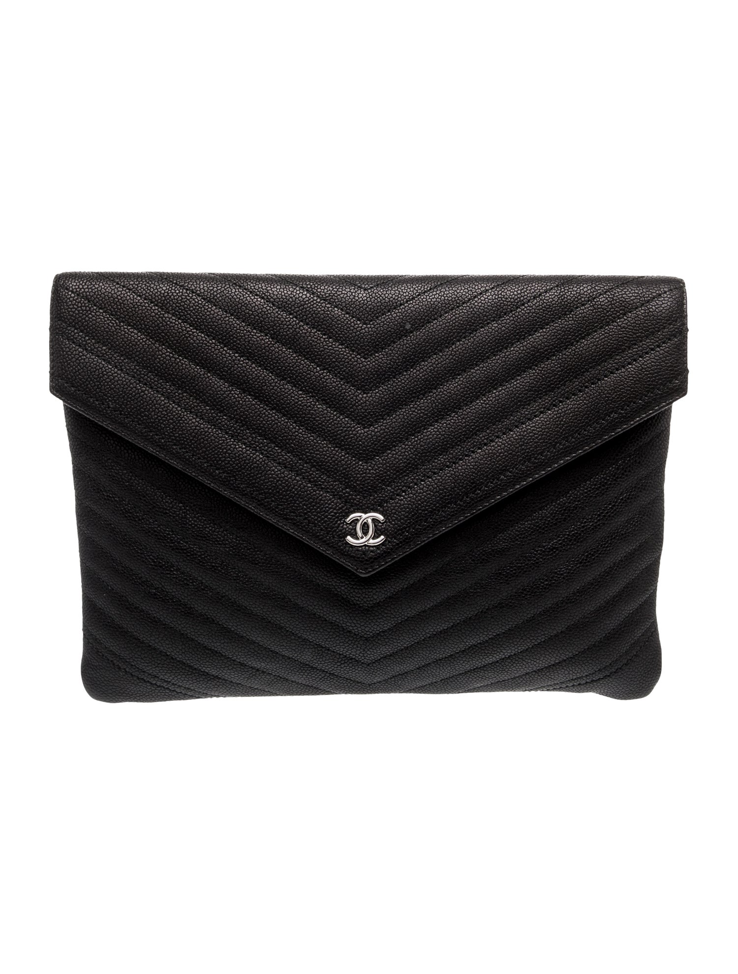 Chanel Chevron Flap Clutch