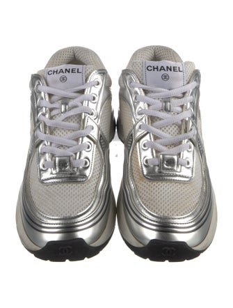 Chanel Interlocking CC Logo Mesh Accents Chunky Sneakers