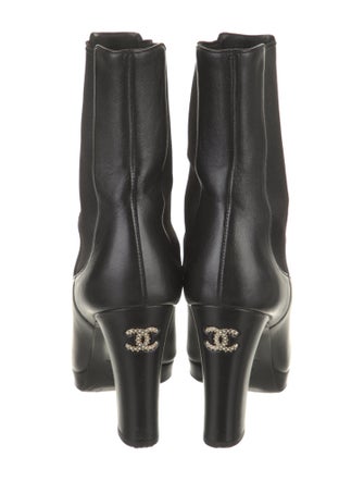 Chanel 2020 Interlocking CC Logo Sock Boots