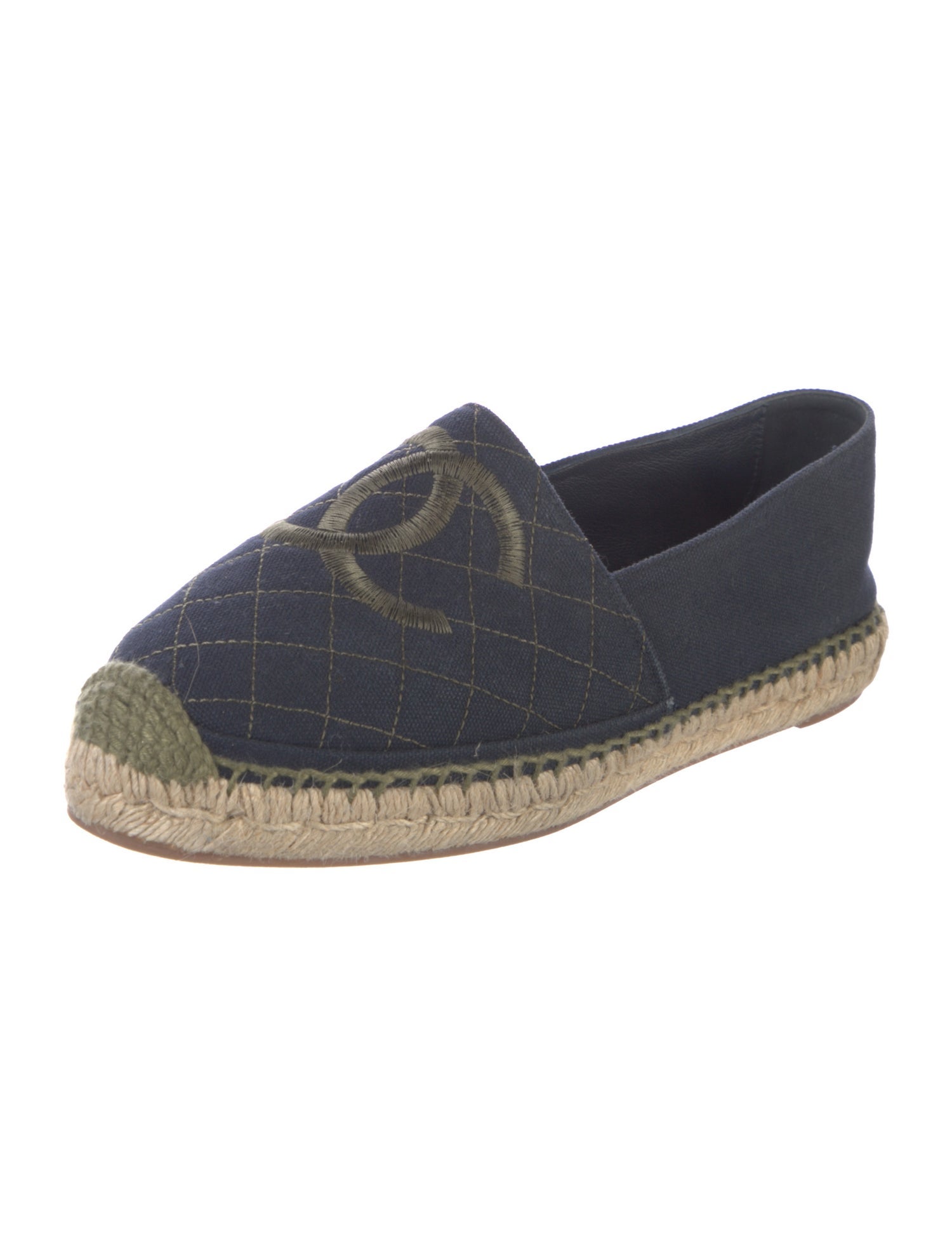 Chanel 2018 Interlocking CC Logo Espadrilles