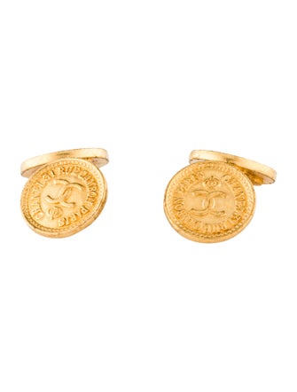 Chanel Vintage 31 Rue Cambon Medallion Cufflinks