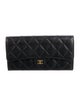Chanel Classic Flap Wallet Interlocking CC Logo Trifold Wallet