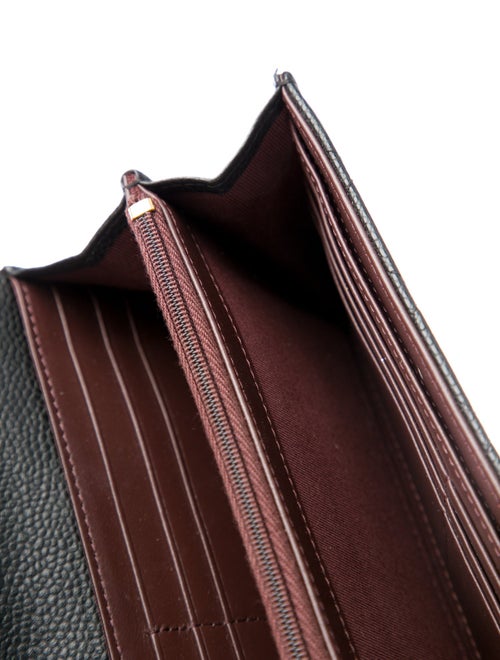 Chanel Classic Flap Wallet Interlocking CC Logo Trifold Wallet