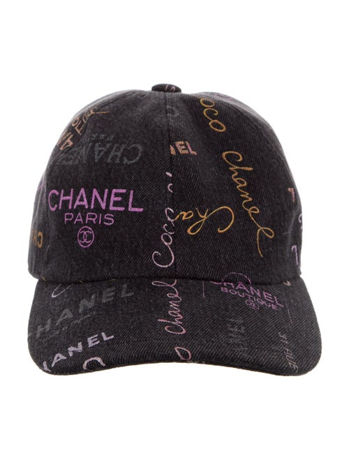 Chanel Denim Logo Baseball Cap
