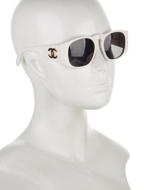 Chanel Interlocking CC Logo Square Sunglasses
