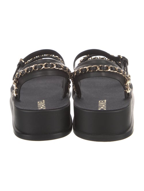 Chanel 2021 Interlocking CC Logo Gladiator Sandals