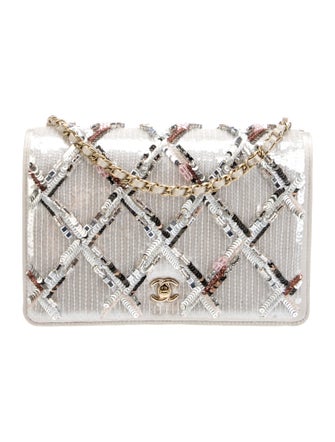 Chanel Classic Sequins Wallet On Chain