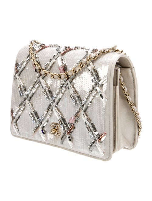 Chanel Classic Sequins Wallet On Chain