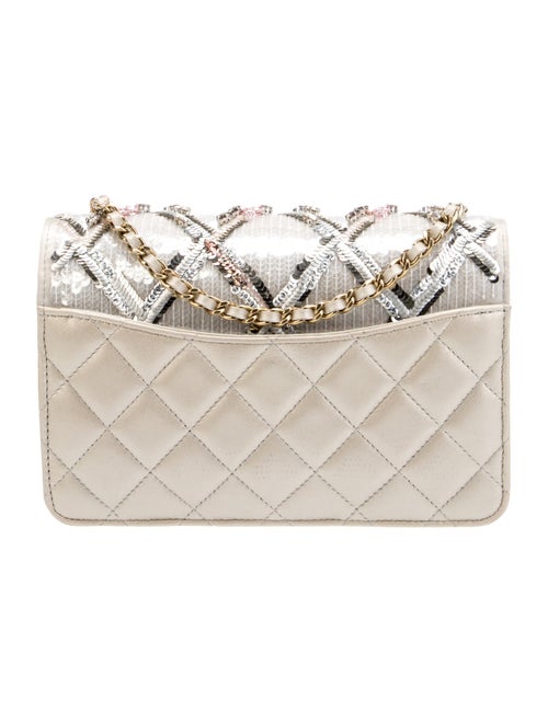 Chanel Classic Sequins Wallet On Chain