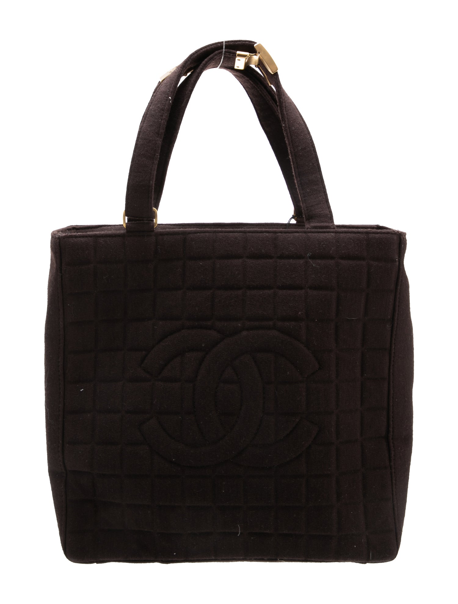 Chanel Jersey Chocolate Bar Tote