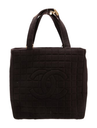 Chanel Jersey Chocolate Bar Tote