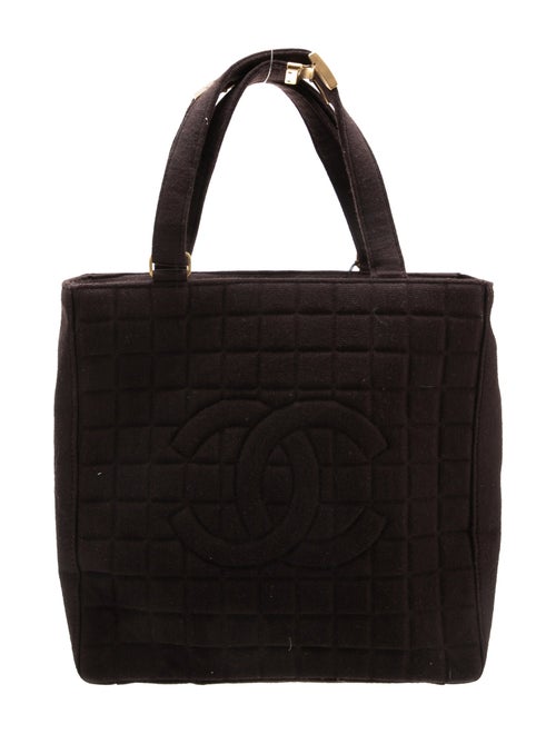 Chanel Jersey Chocolate Bar Tote