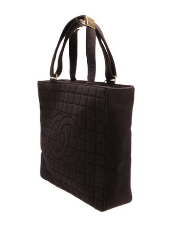Chanel Jersey Chocolate Bar Tote