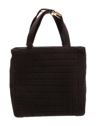 Chanel Jersey Chocolate Bar Tote