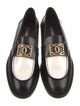 Chanel Interlocking CC Logo Leather Loafers