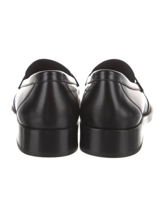 Chanel Interlocking CC Logo Leather Loafers