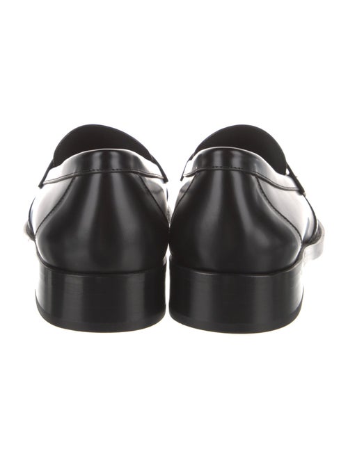 Chanel Interlocking CC Logo Leather Loafers