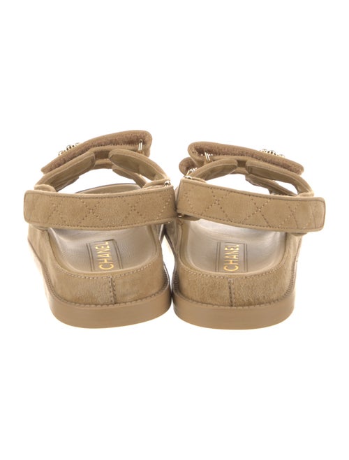 Chanel 2022 Interlocking CC Logo Slingback Sandals