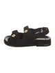 Chanel 2022 Interlocking CC Logo Slingback Sandals