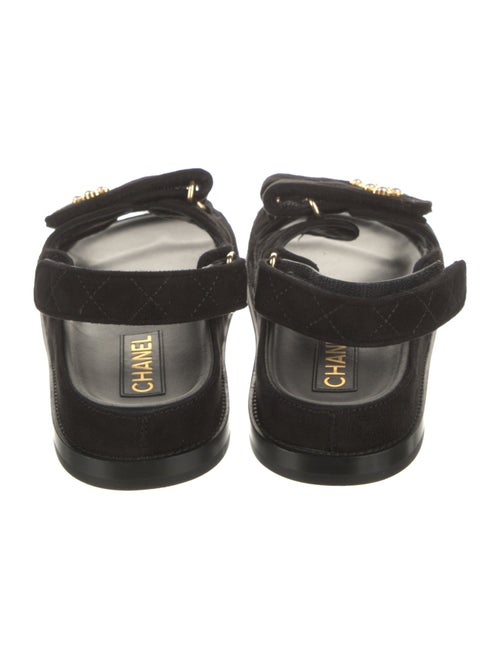 Chanel 2022 Interlocking CC Logo Slingback Sandals