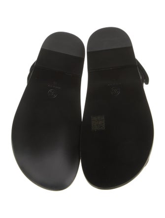 Chanel 2022 Interlocking CC Logo Slingback Sandals