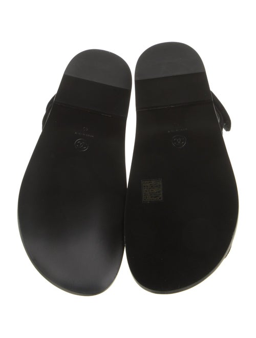 Chanel 2022 Interlocking CC Logo Slingback Sandals