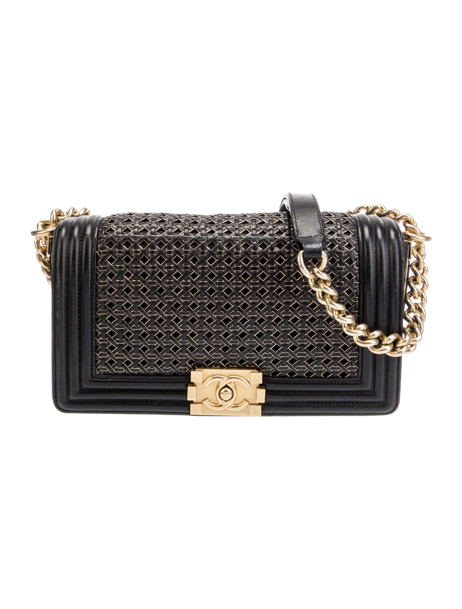 Chanel Medium Woven Boy Bag