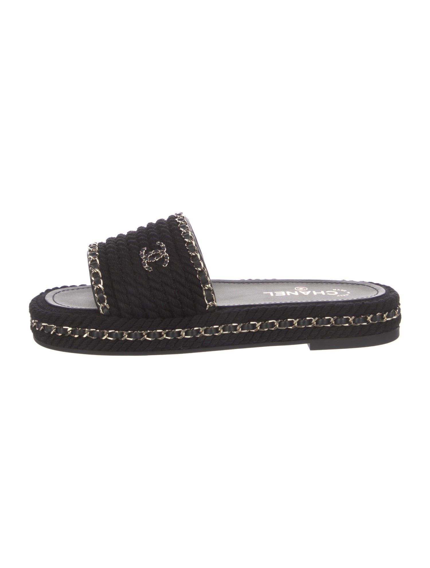 Chanel 2022 Interlocking CC Logo Slides