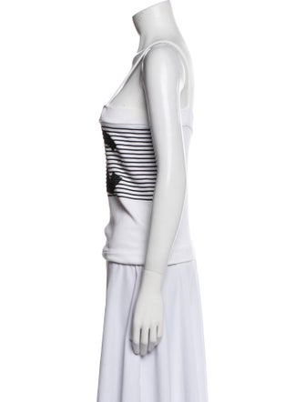 Chanel 2024 Graphic Print Crop Top