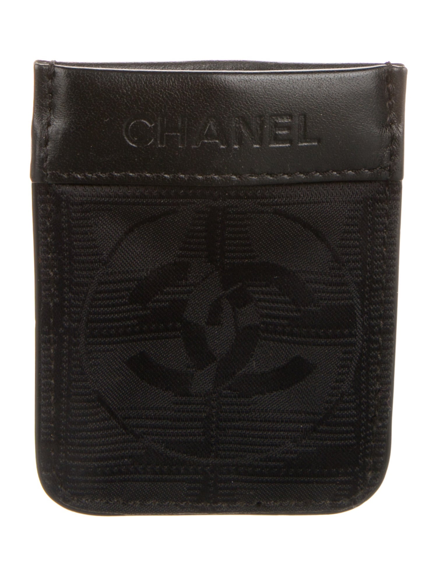 Chanel Travel Ligne Pouch Interlocking CC Logo Wallet