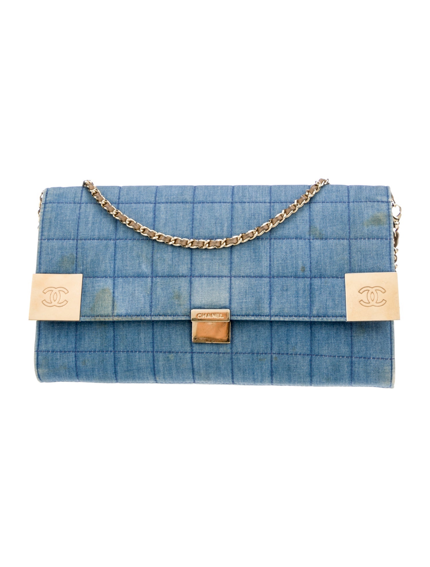 Chanel Denim Square Quilt Flap Bag