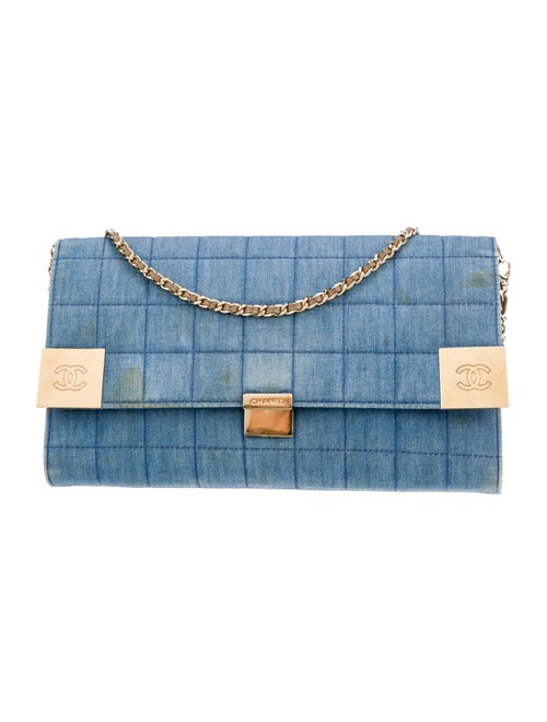 Chanel Denim Square Quilt Flap Bag