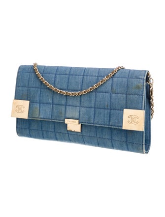 Chanel Denim Square Quilt Flap Bag