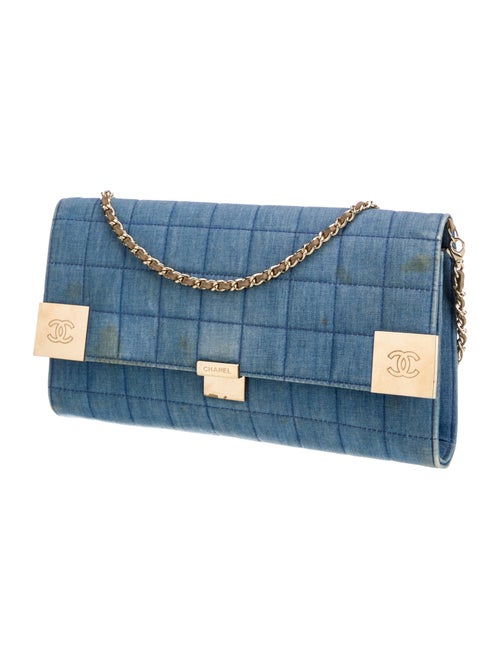 Chanel Denim Square Quilt Flap Bag