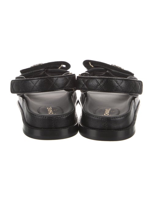 Chanel Interlocking CC Logo Slingback Sandals
