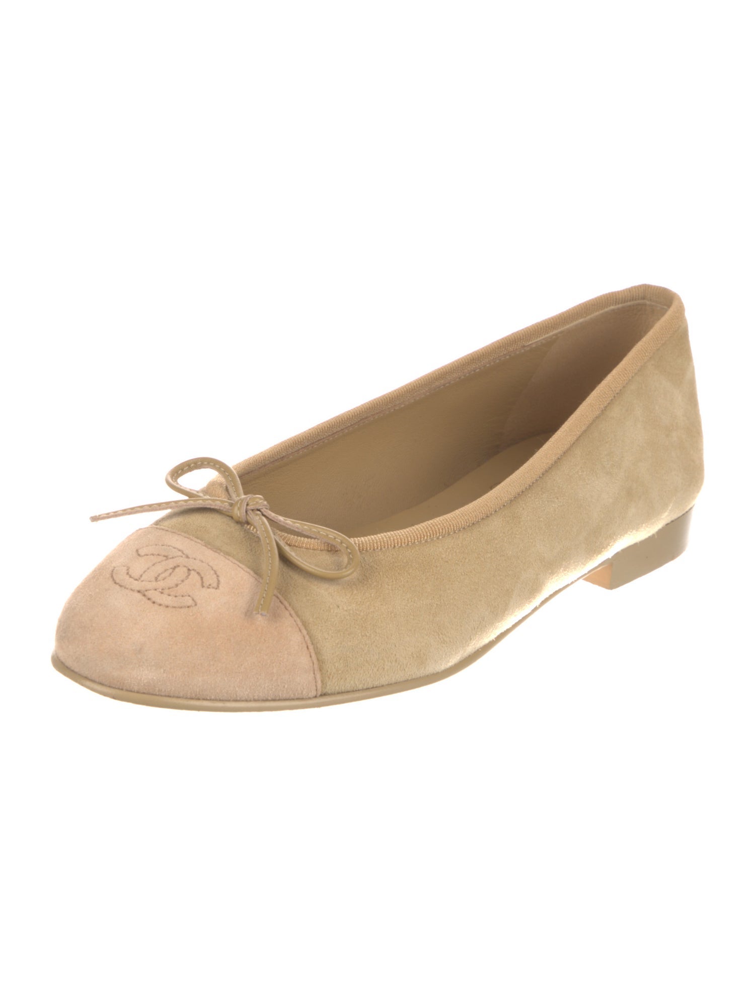 Chanel 2024 Interlocking CC Logo Ballet Flats