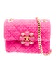 Chanel 2022 Quilted Mini Tweed Bijoux Flap Bag