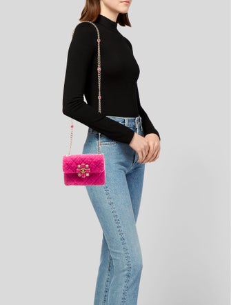 Chanel 2022 Quilted Mini Tweed Bijoux Flap Bag