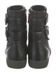 Chanel 2010's Interlocking CC Logo Lace-Up Boots