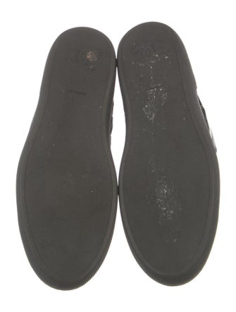 Chanel 2010's Interlocking CC Logo Lace-Up Boots