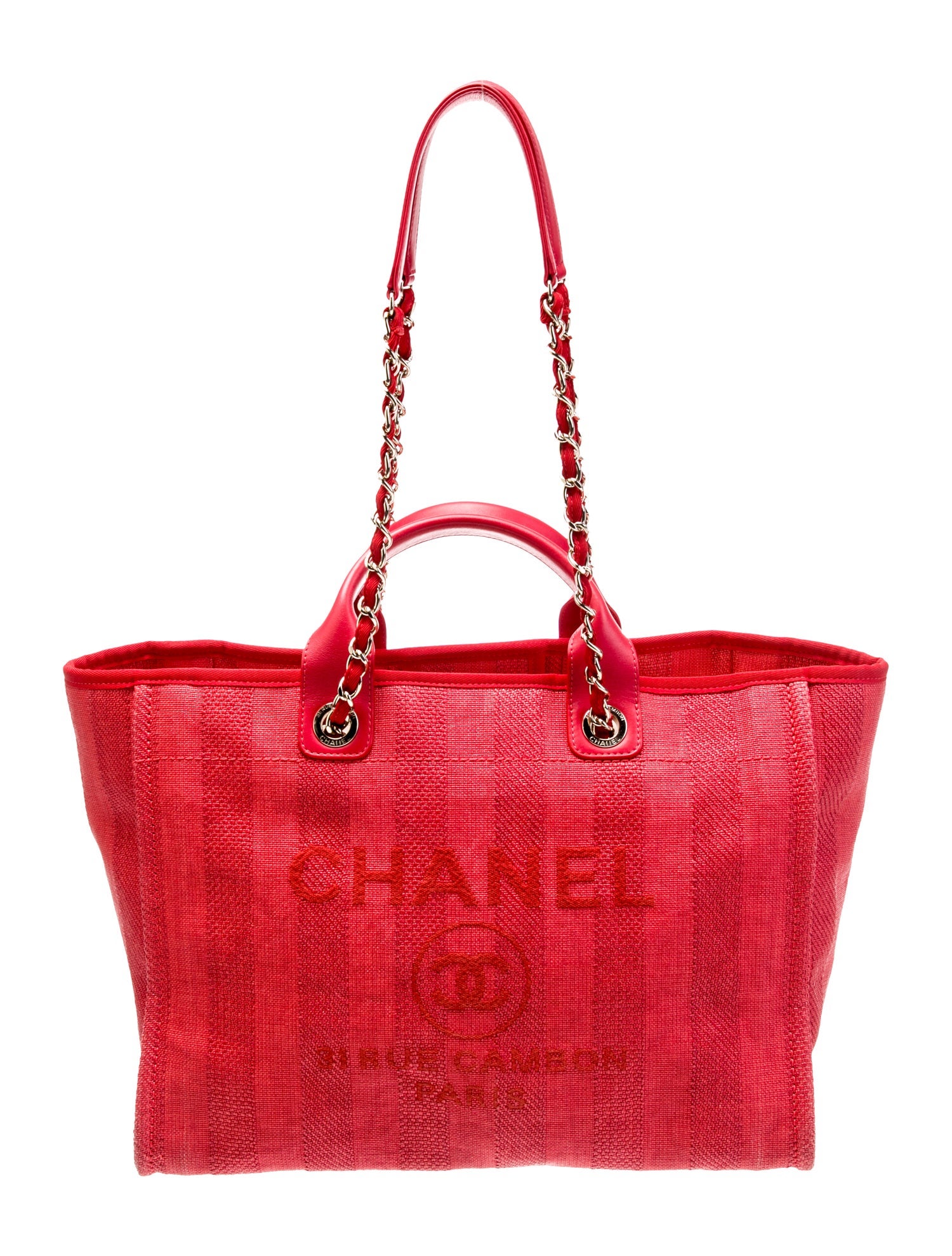 Chanel Raffia Medium Deauville Shopping Bag