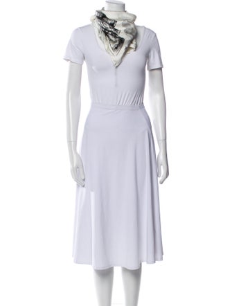 Chanel Silk Interlocking CC Logo Scarf