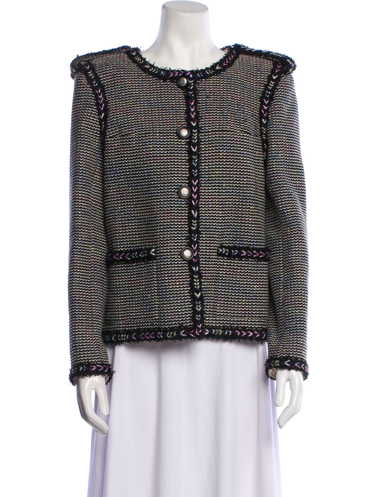 Chanel 2016 Striped Evening Jacket w/ Tags