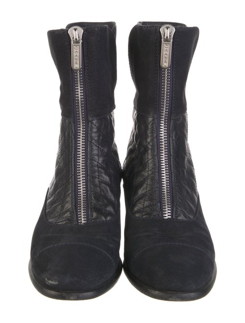 Chanel 2016 Interlocking CC Logo Combat Boots