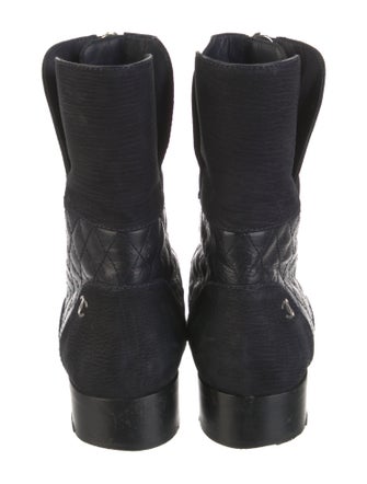 Chanel 2016 Interlocking CC Logo Combat Boots