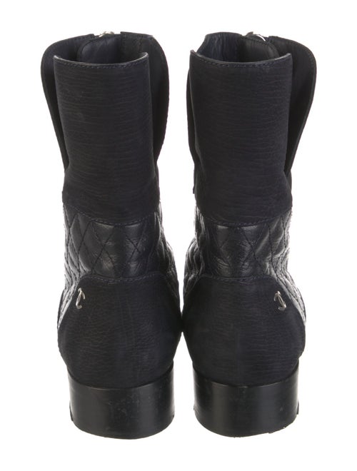 Chanel 2016 Interlocking CC Logo Combat Boots