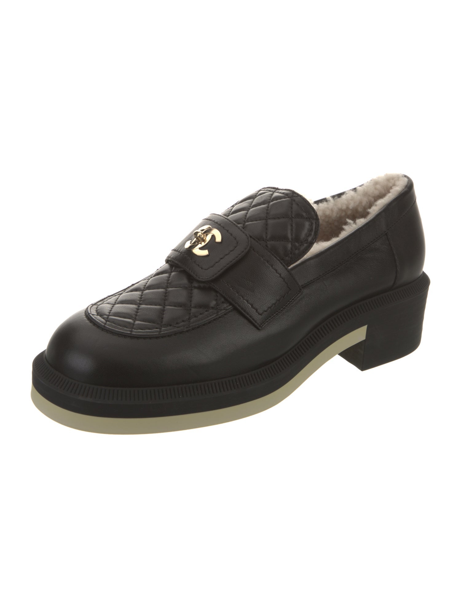 Chanel 2021 Interlocking CC Logo Loafers