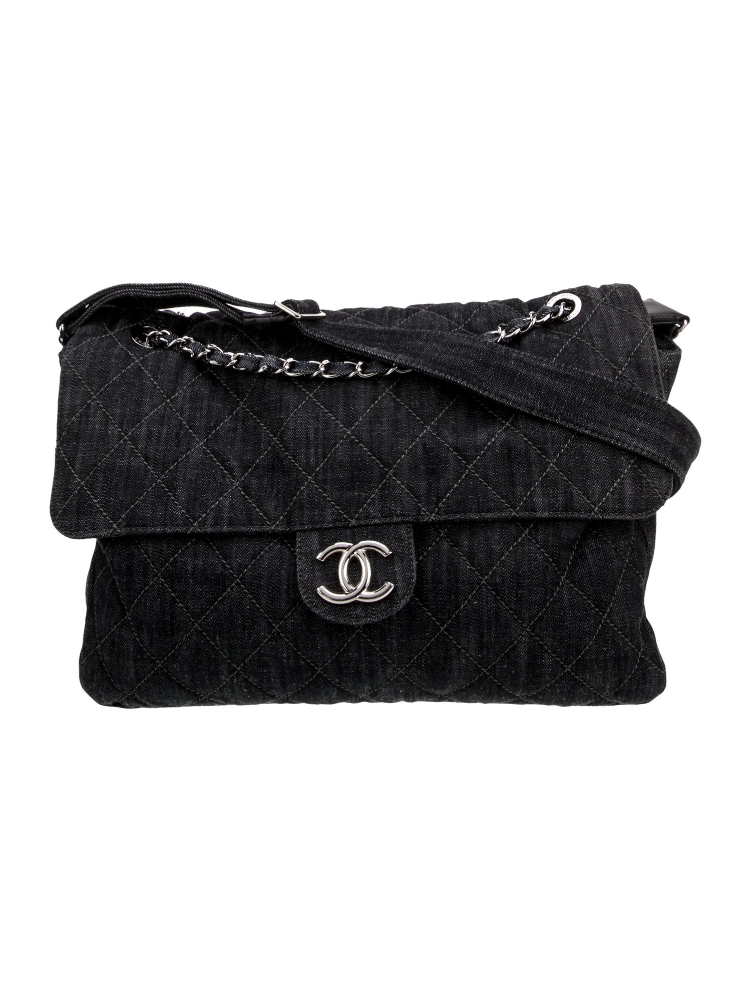 Chanel Denim Stretch Spirit Messenger Bag