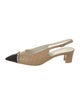 Chanel 2023 Interlocking CC Logo Slingback Pumps