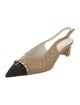 Chanel 2023 Interlocking CC Logo Slingback Pumps